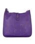 Hermes Evelyne PM, &pound;2,500, Handbags, Purple, Leather, Front view